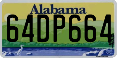 AL license plate 64DP664