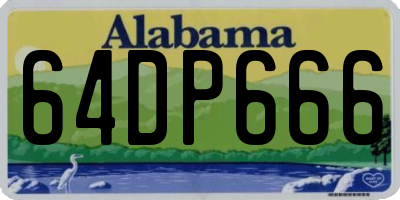 AL license plate 64DP666
