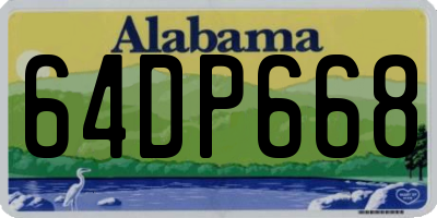 AL license plate 64DP668