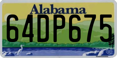 AL license plate 64DP675