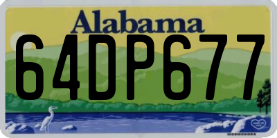 AL license plate 64DP677