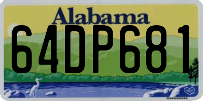 AL license plate 64DP681