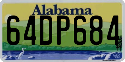 AL license plate 64DP684