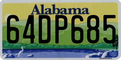 AL license plate 64DP685