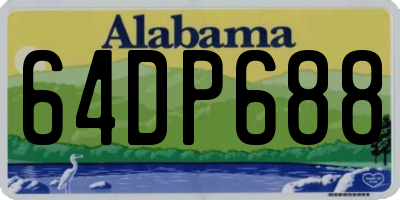 AL license plate 64DP688