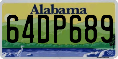 AL license plate 64DP689