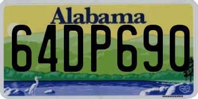 AL license plate 64DP690