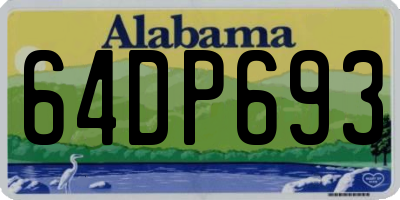 AL license plate 64DP693