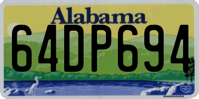 AL license plate 64DP694