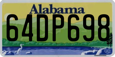 AL license plate 64DP698