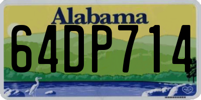 AL license plate 64DP714