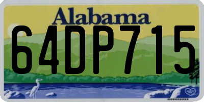 AL license plate 64DP715