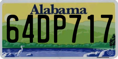 AL license plate 64DP717