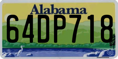 AL license plate 64DP718