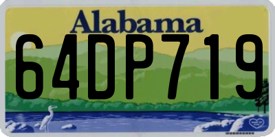 AL license plate 64DP719