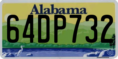 AL license plate 64DP732