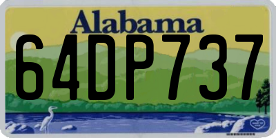 AL license plate 64DP737