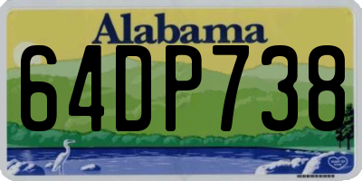 AL license plate 64DP738