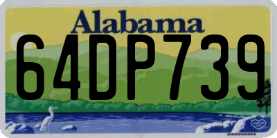 AL license plate 64DP739