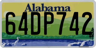 AL license plate 64DP742