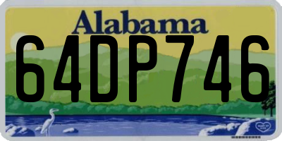 AL license plate 64DP746