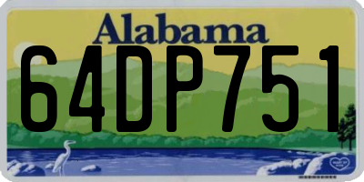 AL license plate 64DP751