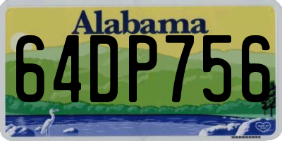 AL license plate 64DP756