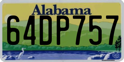 AL license plate 64DP757