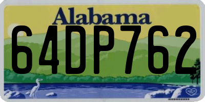AL license plate 64DP762