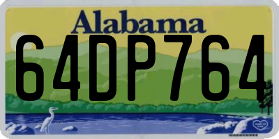 AL license plate 64DP764