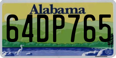 AL license plate 64DP765
