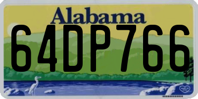 AL license plate 64DP766