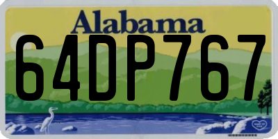 AL license plate 64DP767
