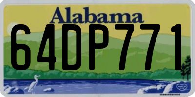 AL license plate 64DP771