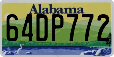 AL license plate 64DP772