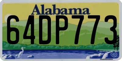AL license plate 64DP773