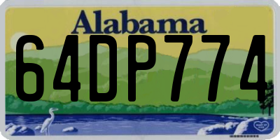 AL license plate 64DP774