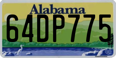 AL license plate 64DP775