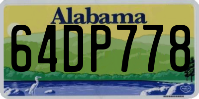 AL license plate 64DP778