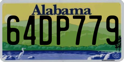 AL license plate 64DP779