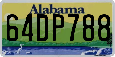 AL license plate 64DP788