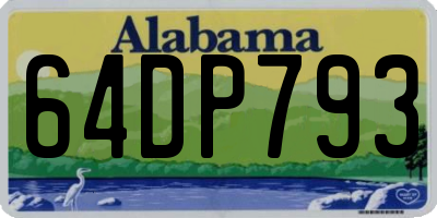 AL license plate 64DP793