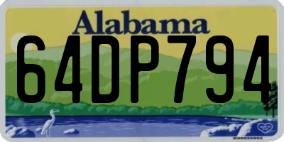 AL license plate 64DP794