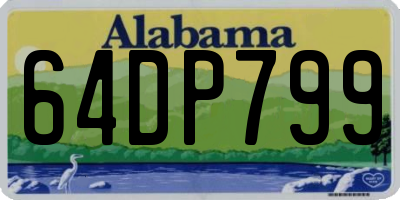 AL license plate 64DP799
