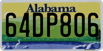AL license plate 64DP806