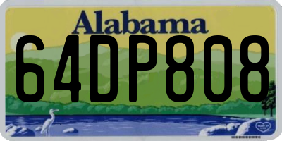 AL license plate 64DP808