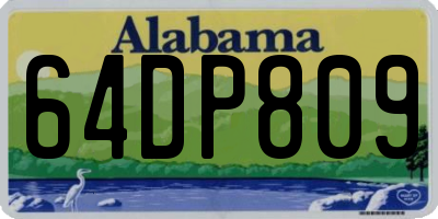 AL license plate 64DP809