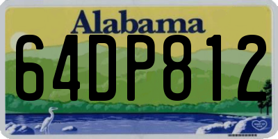 AL license plate 64DP812