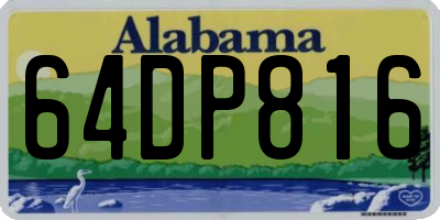 AL license plate 64DP816