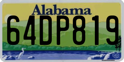AL license plate 64DP819